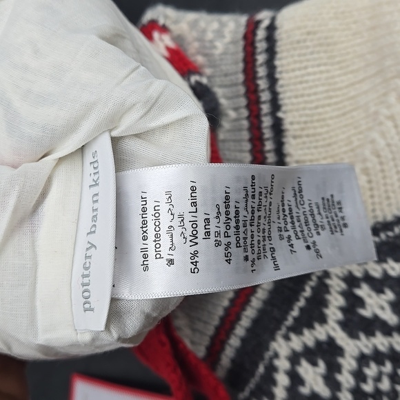 NEW COOPER Pottery Barn Christmas Holiday Stocking Wool Blend Fair Isle - Picture 10 of 10